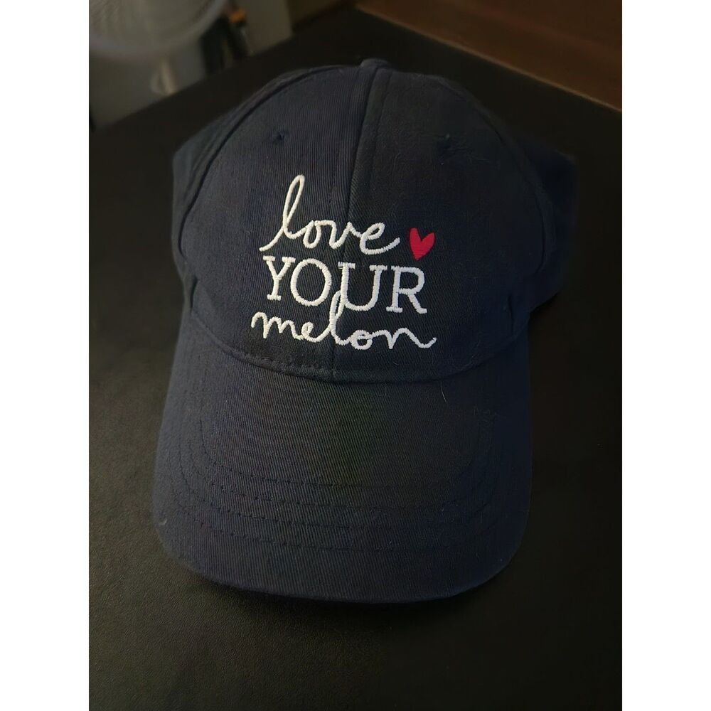 Love Your Melon Navy Blue Embroidered Baseball Cap Adjustable One Size USA Made